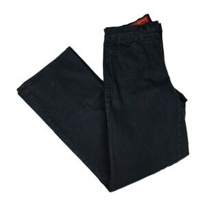 NYDJ Not Your Daughters Jeans Womens Size 4 Flare Tummy Tuck Black Denim Pants